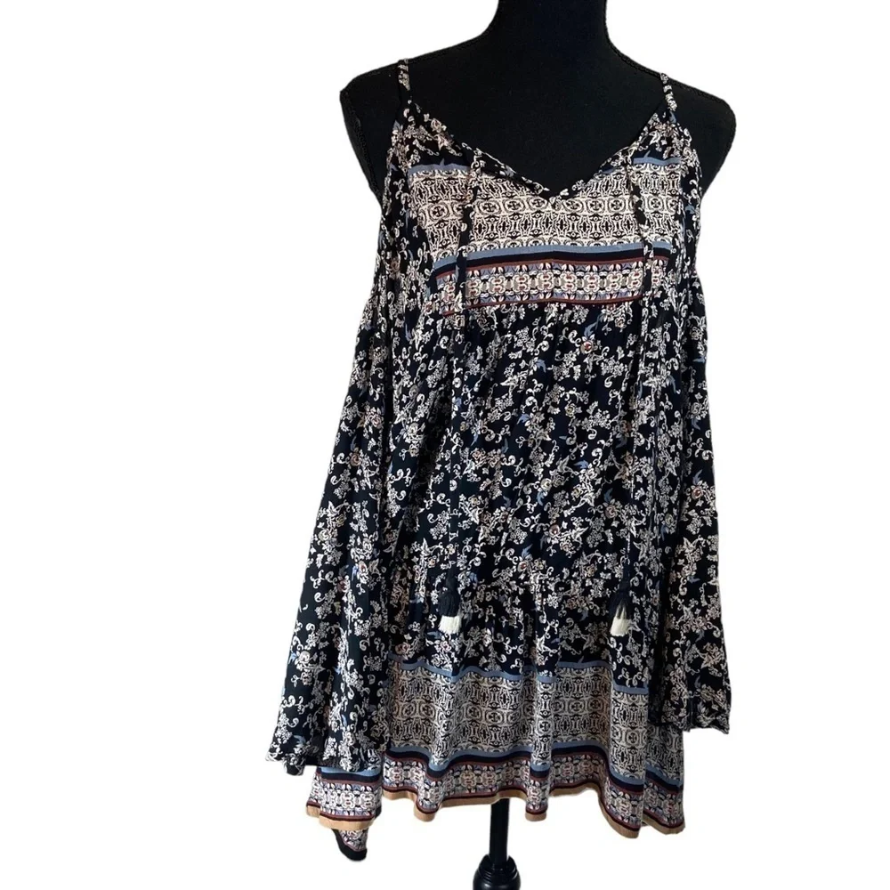 Anthropologie Raga Cold Shoulder Boho Tunic NWT
